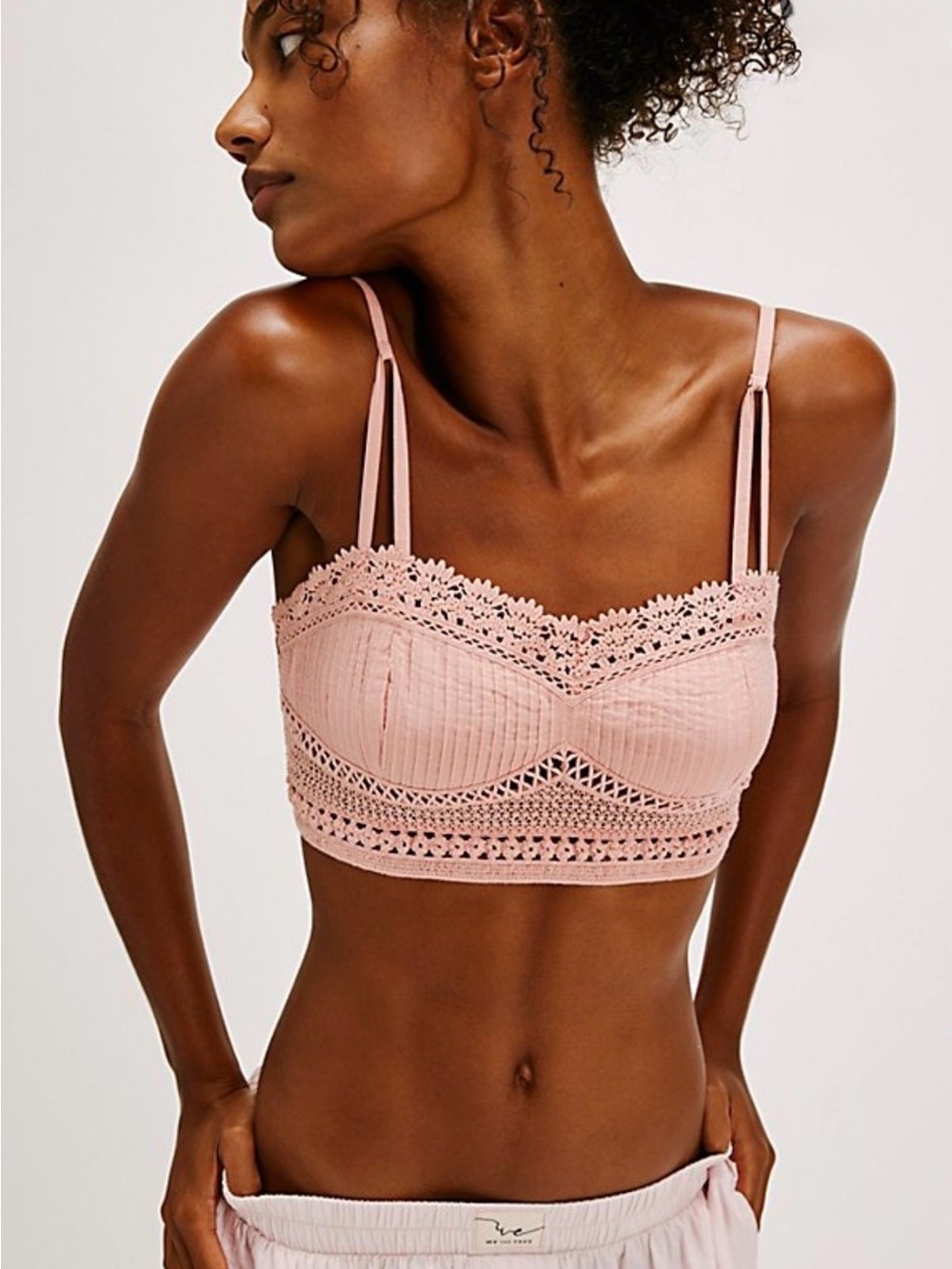 Bundle Free People Pink & Black Tallulah Bralette Bundle